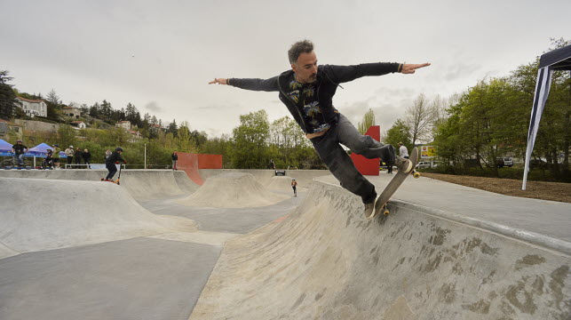 Le skatepark a été inauguré le 29 avril.   Photo archives Michel Taffin