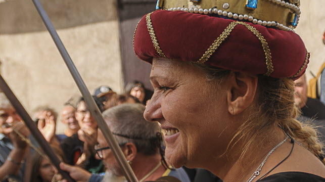 La Coubonnaise Katia Tejadea a remporté le concours d’archers de l’édition 2023 des fêtes Renaissance.   Photo archives Michel Taffin