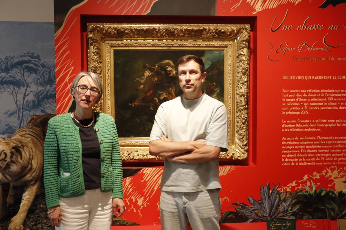 , Pourquoi une gigantesque toile a recouvert les murs du musée Crozatier au Puy-en-Velay