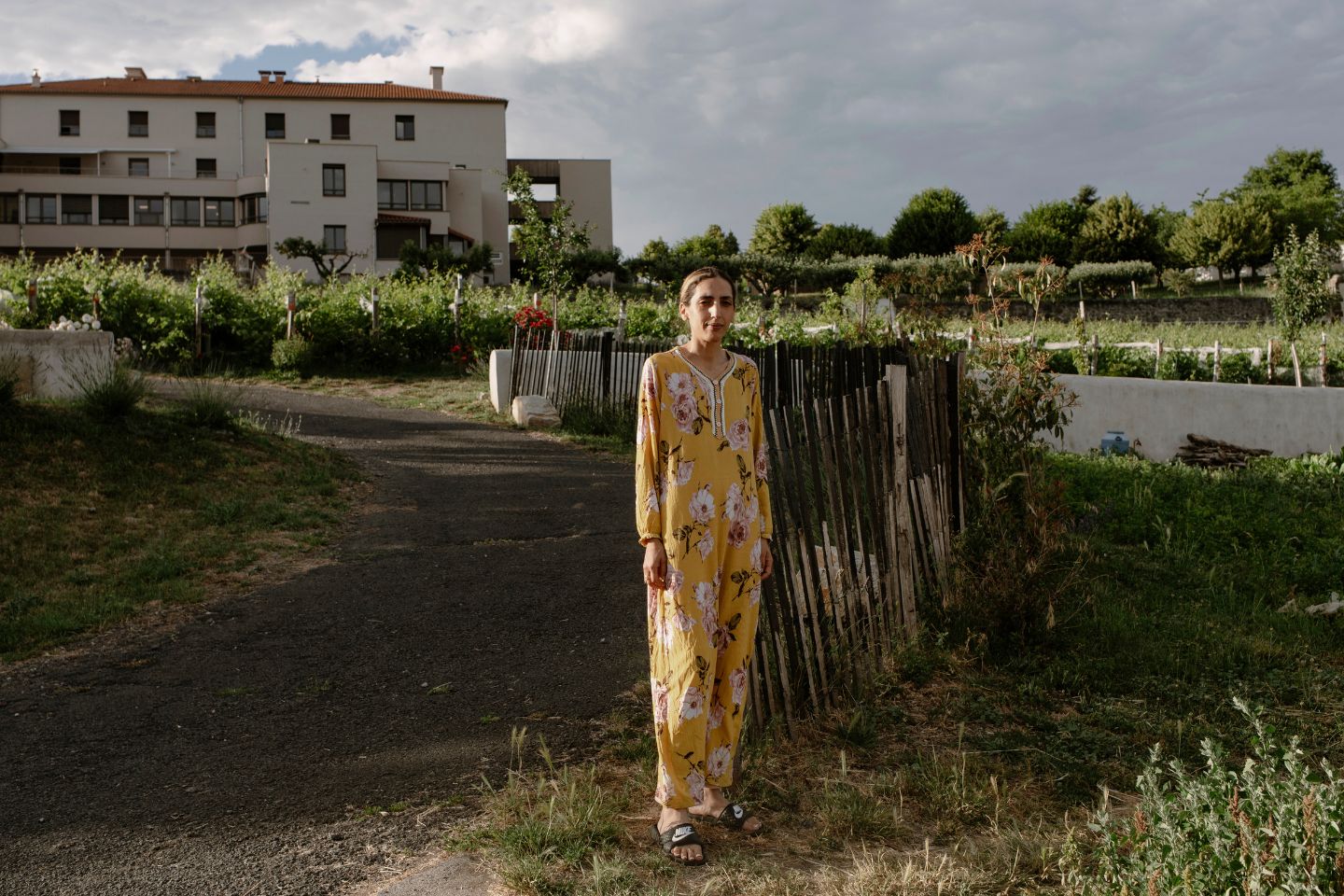 Jamila el-Aazzouzi, habitante et tante de l’un des enfant ayant était visé avec une carabine par Michel V., dans le quartier de l’Arbousset.
